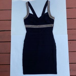 White House black market body con dress